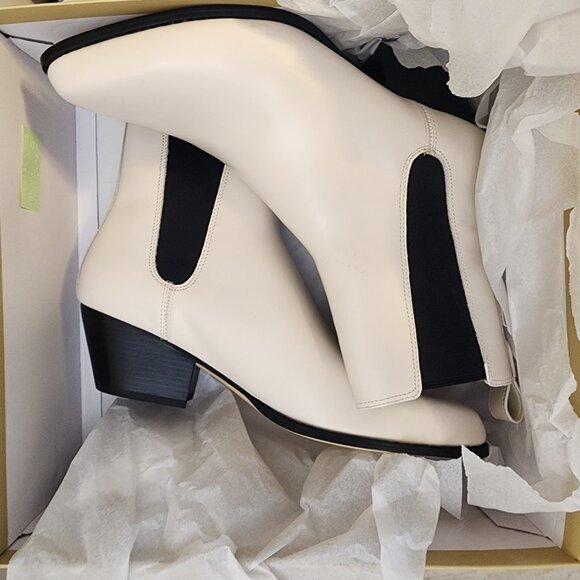 Michael Kors Kinlee Pointed-Toe Pull-On Boo Light Cream 10M - B006 - Picture 8 of 11